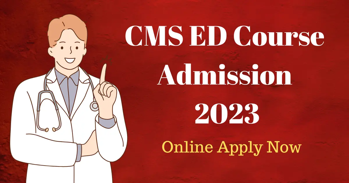 CMS ED Course Admission 2024 Online Apply Now Govt Reco institute CMS ED Course Admission 2024 Online Apply Now Govt Reco institute